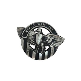 WWII Grave Marker, Aluminum with Black Highlights, Cemetery Plaque for an American Veteran, Memorial Flag Holder, Made in USA