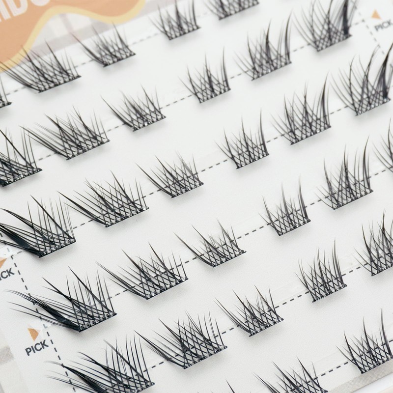 LASHIDOL Partial Eyelashes, No Glue Required, Instant Pita Eyelashes, For