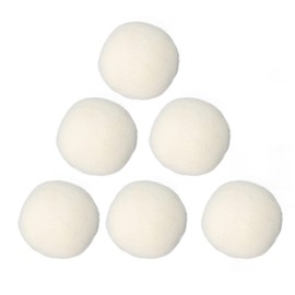 Wool Drying Balls Felt Ball Wool Ball Ball Clothes Dryer Garments Static Removal Attire 6 Pcs for Apparel Fusible Hem Tape (4cm)