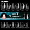 OBP Soft Gel Tips Para Uñas 240 Piezas Diferentes Modelos