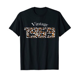 Leopard Cheetah Print Vintage 1969 50th Birthday Gifts T-Shirt