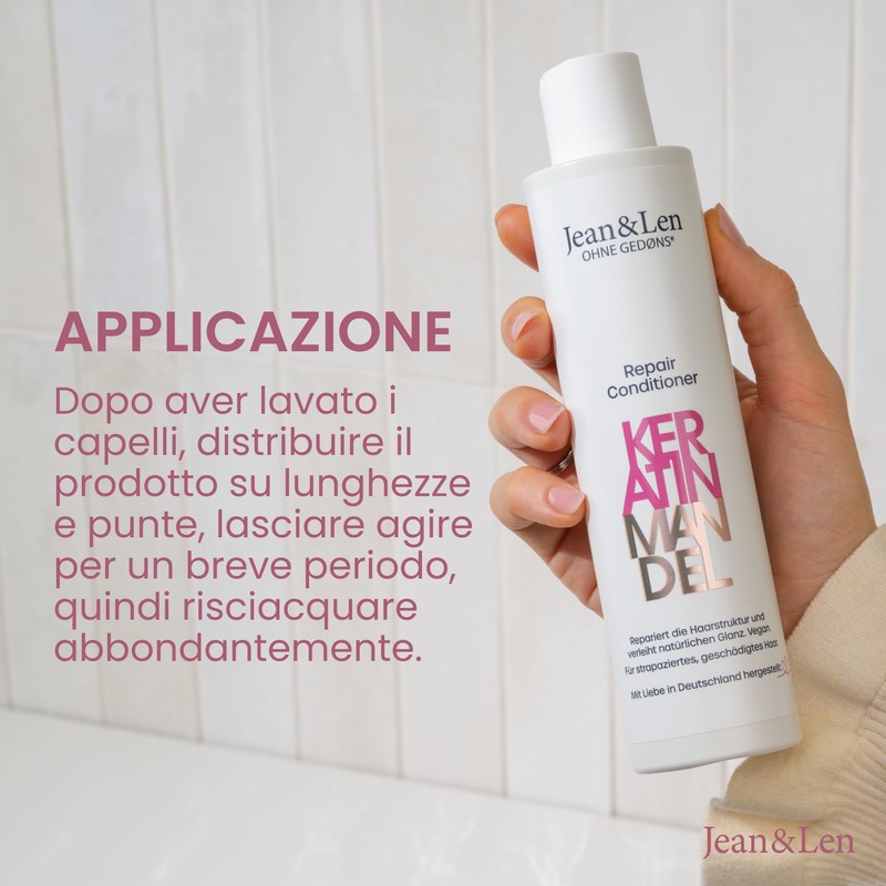 Jean & Len Conditioner Repair Keratin & Almond, per capelli