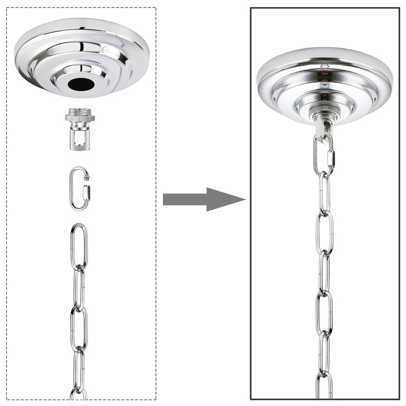 MAYOMAJO 5-5/16 Inch Light Canopy Kit with 6 Feet Hanging