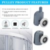 Showe rPart Single Shower Door Rollers/Wheels/Runners L001, Wheel Diameter 23mm,