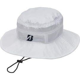 Bridgestone Golf HAS25A Men's HAS25AWH WH Hat, Cool Vital Hat with Cold Pack Pockets, white, Free size