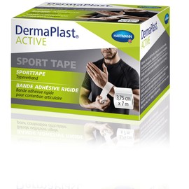DermaPlast Active Sport Tape for Fixing and Stabilising Joints for Athletes and Active People White 3.75 cm x 7 m