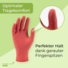 Medi-Inn Nitrile Red Plus Disposable Gloves, Powder-Free, Size M, Pack