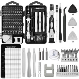 Juego de Desarmadores 138 En 1, Destornilladores de Precision Profesional Extraíble, Juego de Destornilladores Multifuncional para Reparación de Bricolaje, Teléfono, Electrónica, Juguetes, Gafas, PC