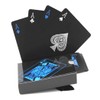 XSAJU Playing Cards, Plastic Cards, Break-resistant, Black Playing Cards, Waterproof,