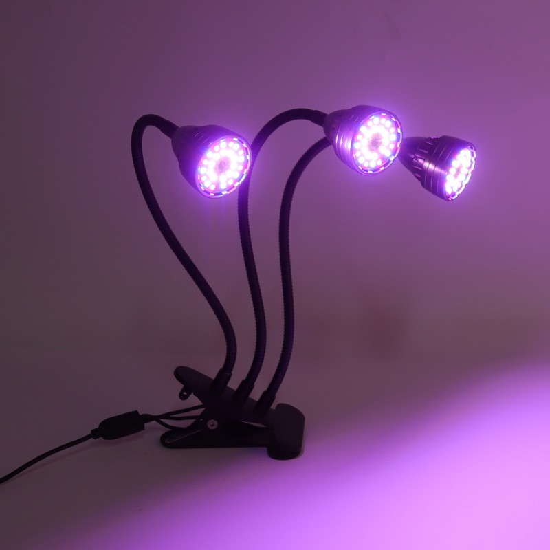 Indoor Plants Light Full Spectrum LED Plant Grow Light Clip