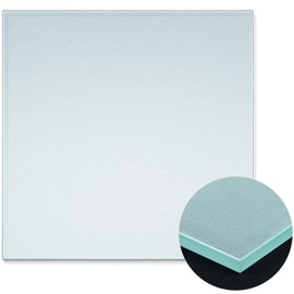 Nuanchu 12 Inch Tempered Frosted Glass Paint Muller Slab Mineral Pigment Grinding Plate for DIY Oil Painting Watercolor Oil Acrylic Painting