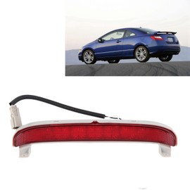 Akozon Third Brake Light, High Mount Rear Stop Lamp Part Number 34270SVAA01 US Version Replacement for Civic 2006‑2011 (Red)