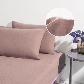 HAPPYMOON Pillowcases with Zipper Queen Size - Zippered Microfiber Pillow Cases for Hair and Skin 2 Pack, Soft Breathable Brushed Pillow Covers Set of 2, 20 X 30 Inches, Pink