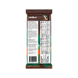 CAROBME ORGANIC ALMONDS CAROB BAR | Vegan Soy Free Gluten-Free | Caffeine Free Substitute for Chocolate, Candy and chocolate bars
