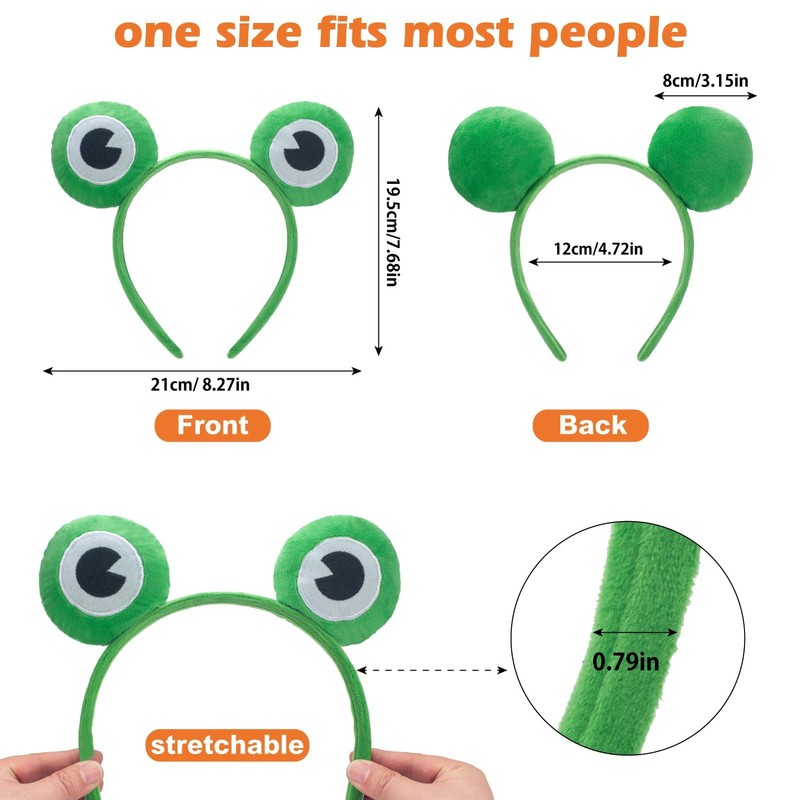 WEITAPYT Frog Headband, Frog Headband, Frog Eyes Headband, Frog Headband,