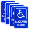 4 Pack Large Handicap Parking Sign, Handicapped Sign, 18" x