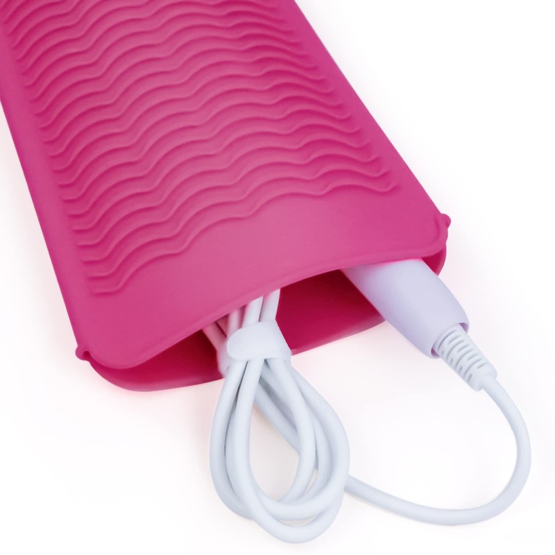 1Pack Silicone Heat Resistant Mat Pouch for Hair Straightener, Curling