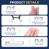 HARFINGTON 15 Pairs Eyeglass Nose Pad 6mm Thickness Silicone Anti-Slip