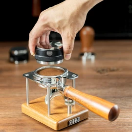 NEOUZA 53mm Coffee Distributor & Tamper 2-in-1, Compatible with Breville 54mm Portafilter (Barista Express/Pro/Bambino Plus), 304 Stainless Steel Adjustable Depth Dual Head Espresso Tool for Barista