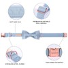 Unique style paws Dog Collar, Blue Silk Dog Collar with