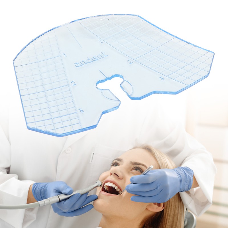 Dental Guide Plate Clear Accurate Measurement Dental Teeth Arrangement Guide