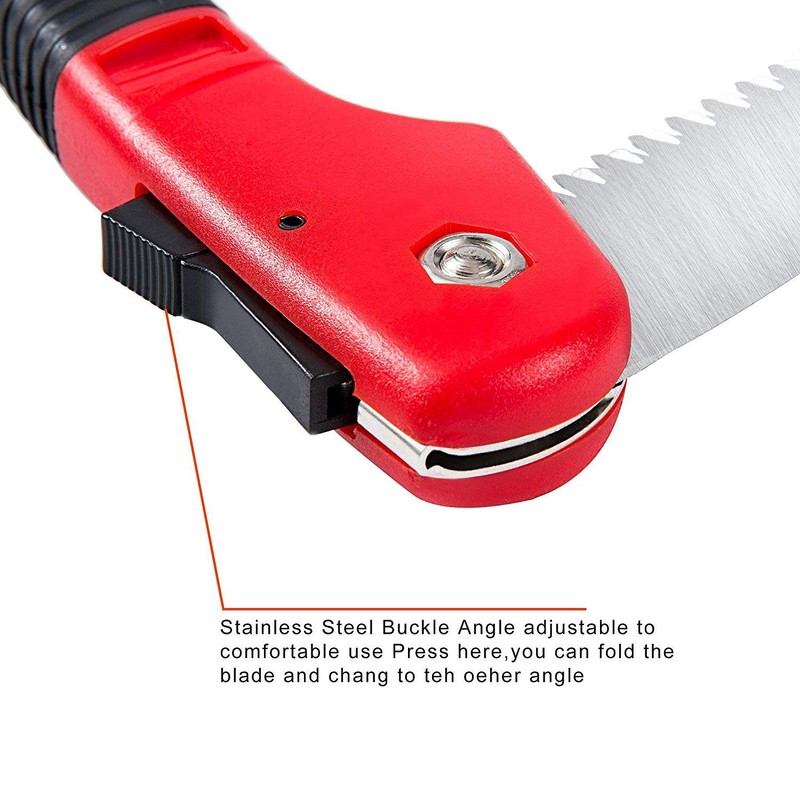 FLORA GUARD 7.7-Inch Folding Saw, Pruning Hand Saw with Triple-Cut