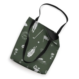 Canggu Bali Golf Icons Tropical Pattern, Gift for golfers Tote Bag
