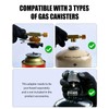 CAFELITE Backpacking Stove, 15000 BTU Windproof Camp Burner, 39.4" Hose