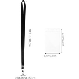 Veemoon Set de 6 Fundas para Etiquetas de Equipaje en Plástico Negro Anillo Metálico, Porta Tarjetas de Embarque Resistentes para Uso en Exteriores y Oficina