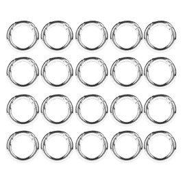 20pcs Spring Ring Clasps Innovative DIY Hand Crafted Copper Spring Clasps for Necklaces Bracelets Ankle Chain Earrings Silver