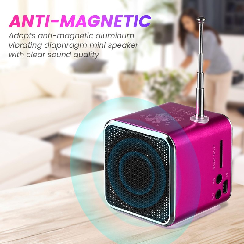 iplusmile TD-V26 Digital Speaker Mini Speaker FM Radio Stereo MP3
