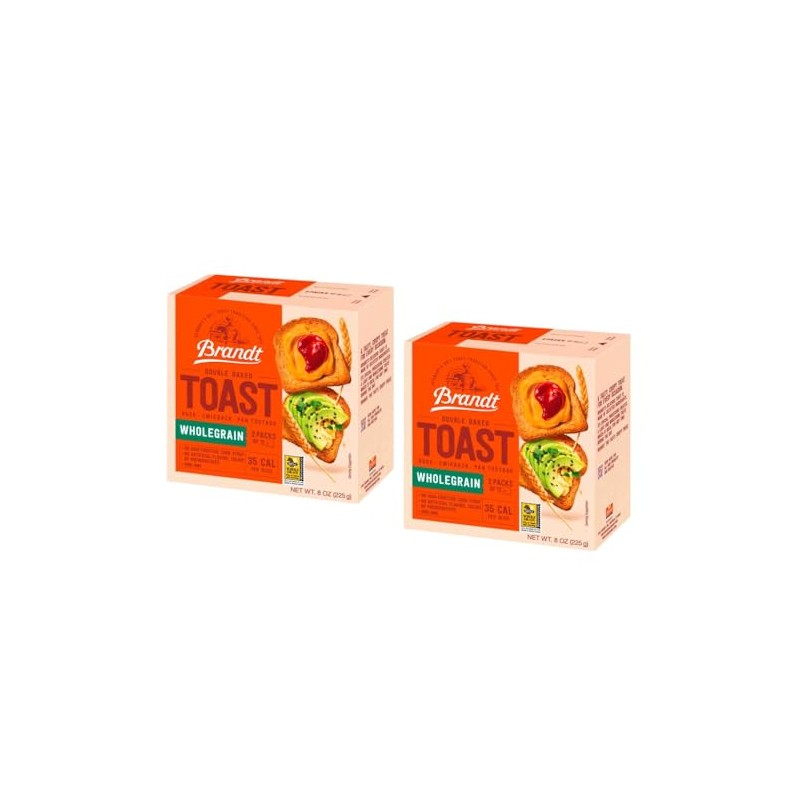 Brandt Toast, Zwieback, Rusk, Double Baked, 8 Ounces (pack of