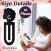 Laffact Black Girls Read Acrylic Bookmarks, 18Pcs Plastic Marker for
