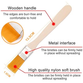 12 Pieces Small Brushes Wooden Brushes for Painting Art Drawing Painting DIY Wall Painting (13cm)