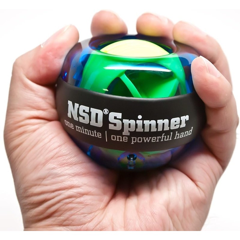 NSD Essential Crystal Spinner Gyro Ball | Grip Strengthener for