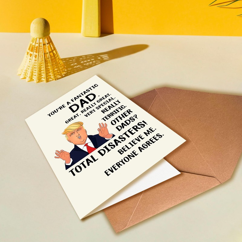 PTRUKD Funny Birthday Cards for Dads from Sons And Daughters.