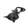 Black Cast Iron Fox Head Style Front Door Knocker 8.5"
