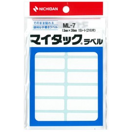 Nichiban ML-7 Mitac Label 0.5 x 1.5 inches (13 x 38 mm)