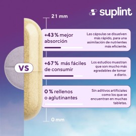 Suplemento De Vitamina C Suplemento de Vitamina C 300 MG con Jengibre | Cápsulas Veganas, Sin OGM, Sin Gluten | Fabricado en Holanda | 90 Cápsulas300 Mg Con Jengibre 90 Cápsulas | SUPLINT