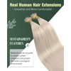 Ugeat Blonde Nano Extensions Human Hair Micro Nano Tip Hair