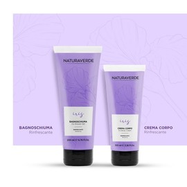 NATURAVERDE | Gift Set Iris, Shower Gel Iris 200 ml + Körpercreme Iris 100 ml