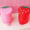 Cute Strawberry Desk Trash Can Mini Garbage Can with Lid