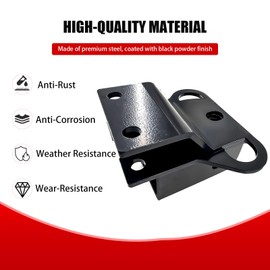 2" Steel Rear Towing Receiver Hitch Fits for 2003-2025 Honda Rancher Foreman Rubicon TRX 420 500 520 Rincon 650 680