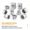 Venussar 56 Pcs BSPP Cap and Plug Kit, Hydraulic Cap