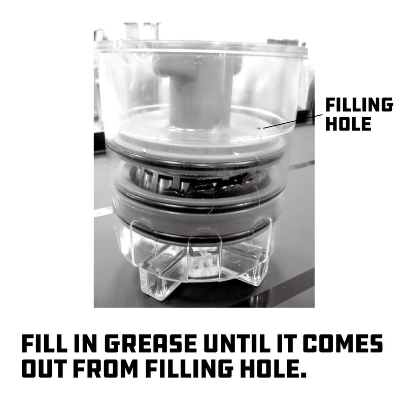 Powerbuilt Deluxe Portable Bearing Packer, Grease Gun Attachment, Auto Specialty