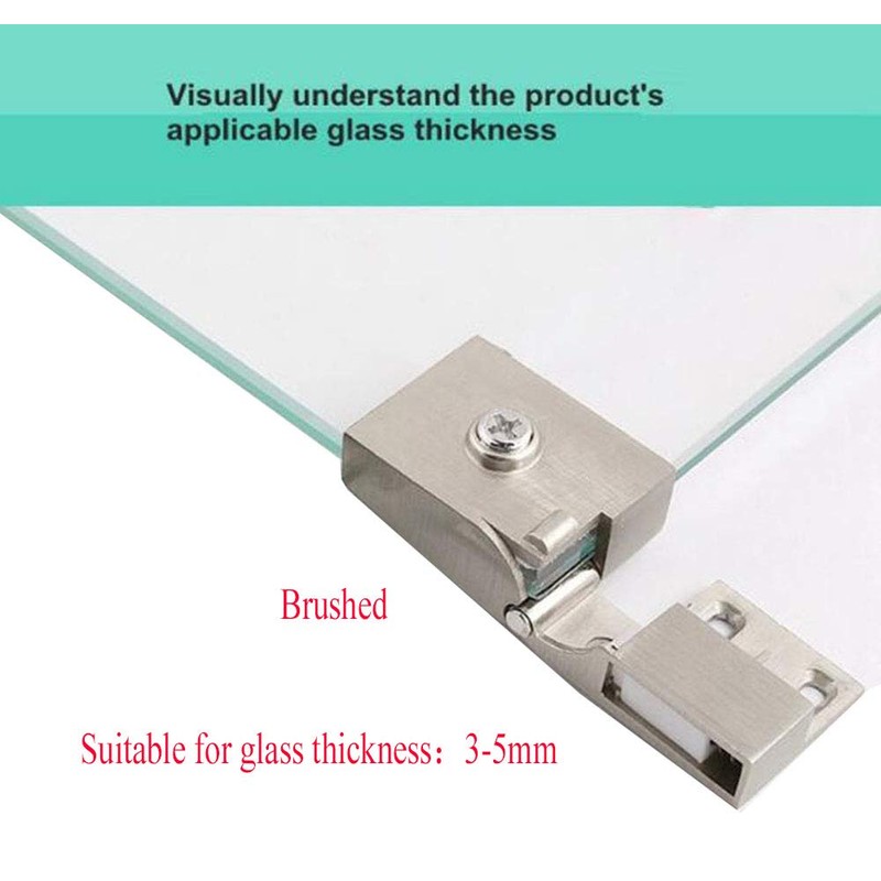 1 Pair/Glass Door Hinge Wine Cabinet Wine Cabinet Display Cabinet