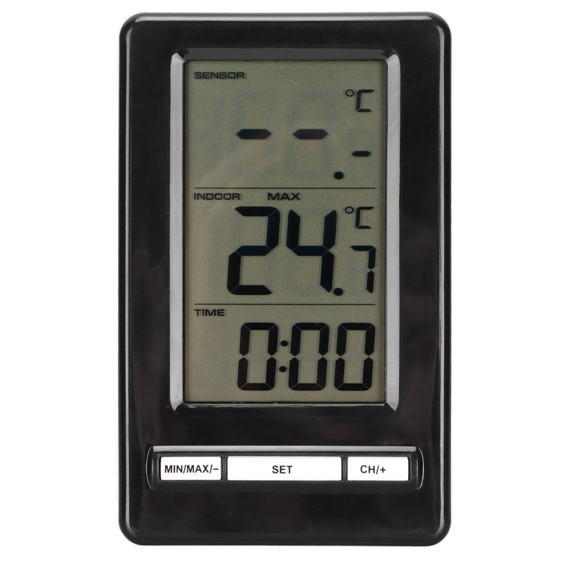 Wireless Electronic Thermometer Indoor Outdoor Home Digital Weather Station Clock