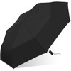 Generic Black Mini Umbrella Adult Supermini Brolly Manual Opening Mens