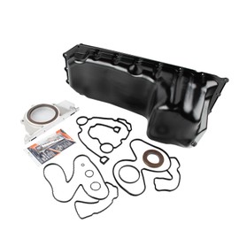 HLUCHY 264-260 Engine Oil Pan Sump with Gasket Replacement for Dodge Ram 1500 2500 3500 4000 4500 5500 5.7L 6.4L 2003-2018 Replace 53021334AF
