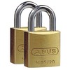 ABUS Brass Padlock 65/20 Twins Set 2 Pieces, 35114